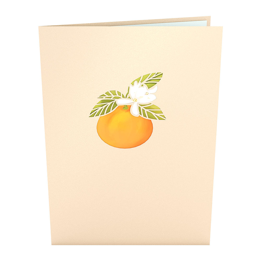 Orange Blossom Tree Pop-Up Card