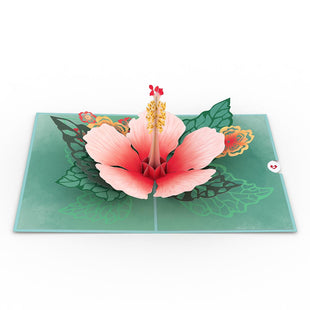 Hibiscus Bloom Pop-Up Card greeting card -  Lovepop