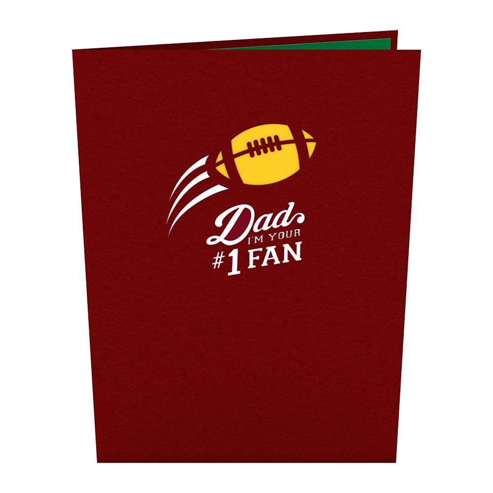 Dad's Touchdown Pop-Up Card