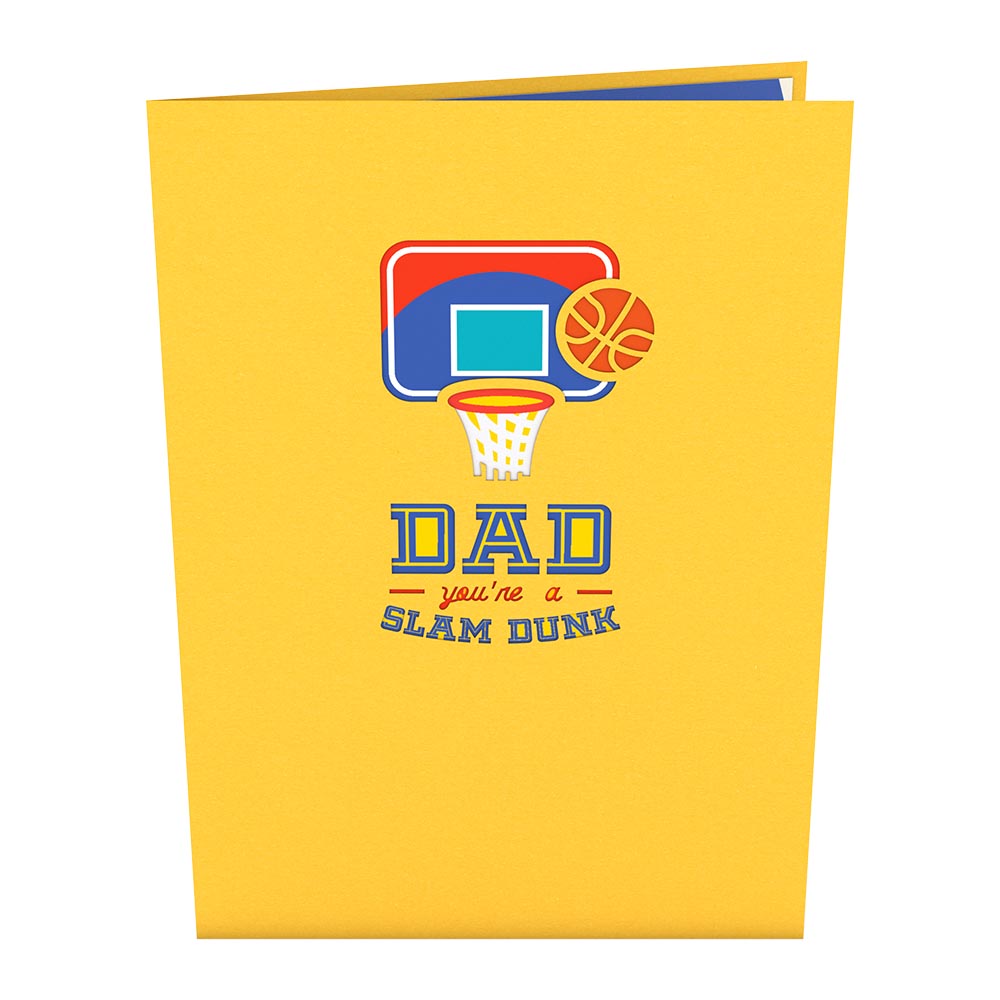 Dad's Slam Dunk Pop-Up Card