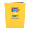 Dad's Slam Dunk Pop-Up Card