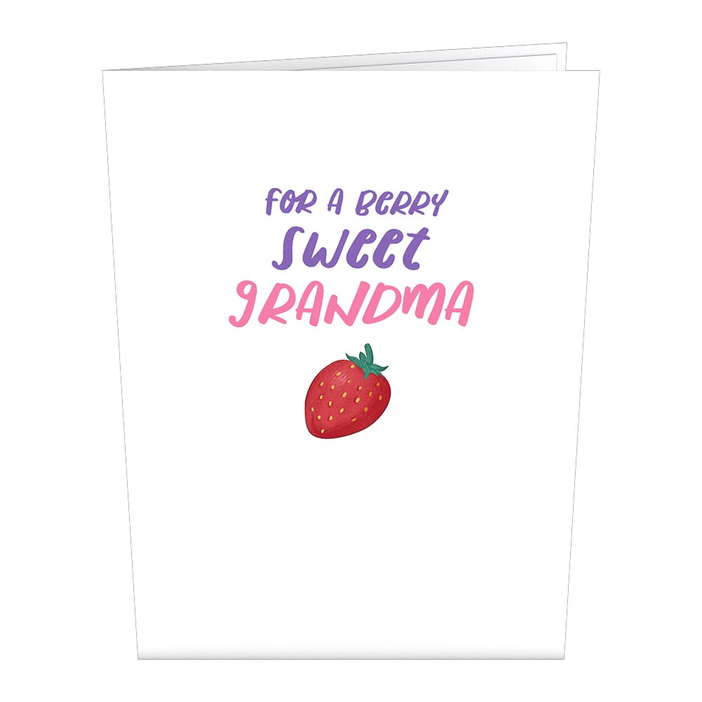Berry Sweet Grandma Pop-Up Card
