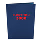 Marvel Iron Man I Love You 3000 Pop-Up Card