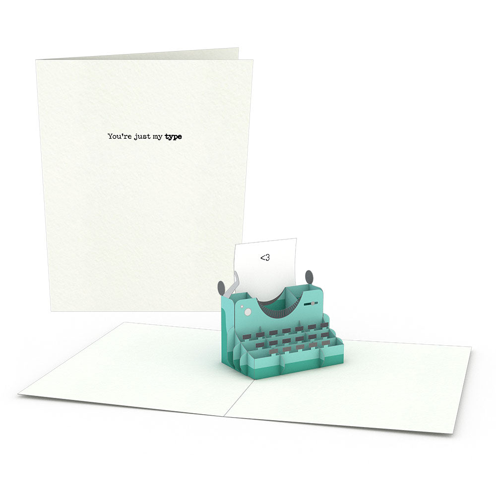 Typewriter Notecards (Assorted 4-Pack)