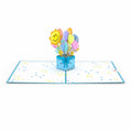 Get Well Soon Balloons Pop-Up Card