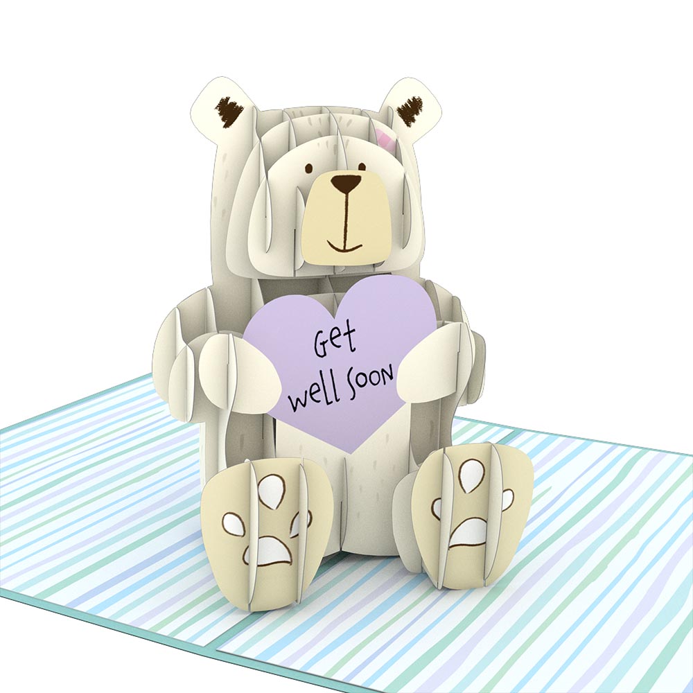 Get Well Soon Bear Card | Get Well Bear Pop-Up Card | Lovepop