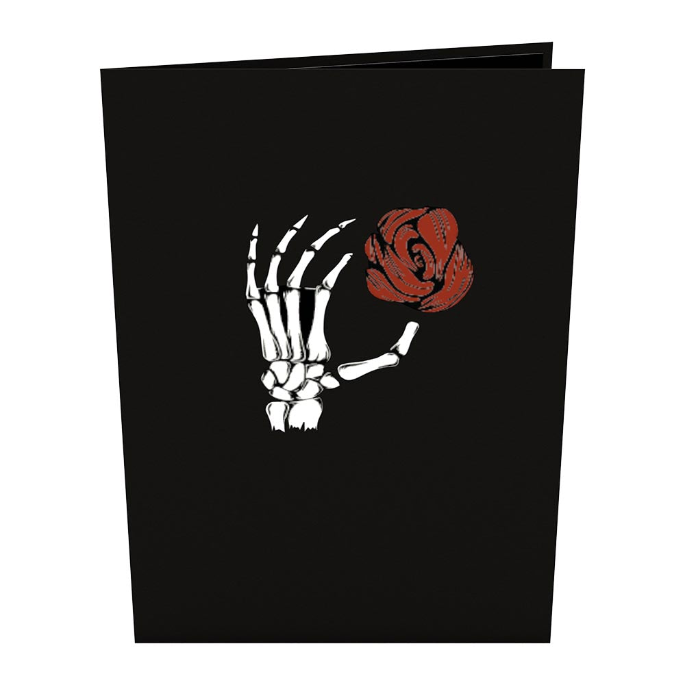 Rose Skull Pop-Up Card