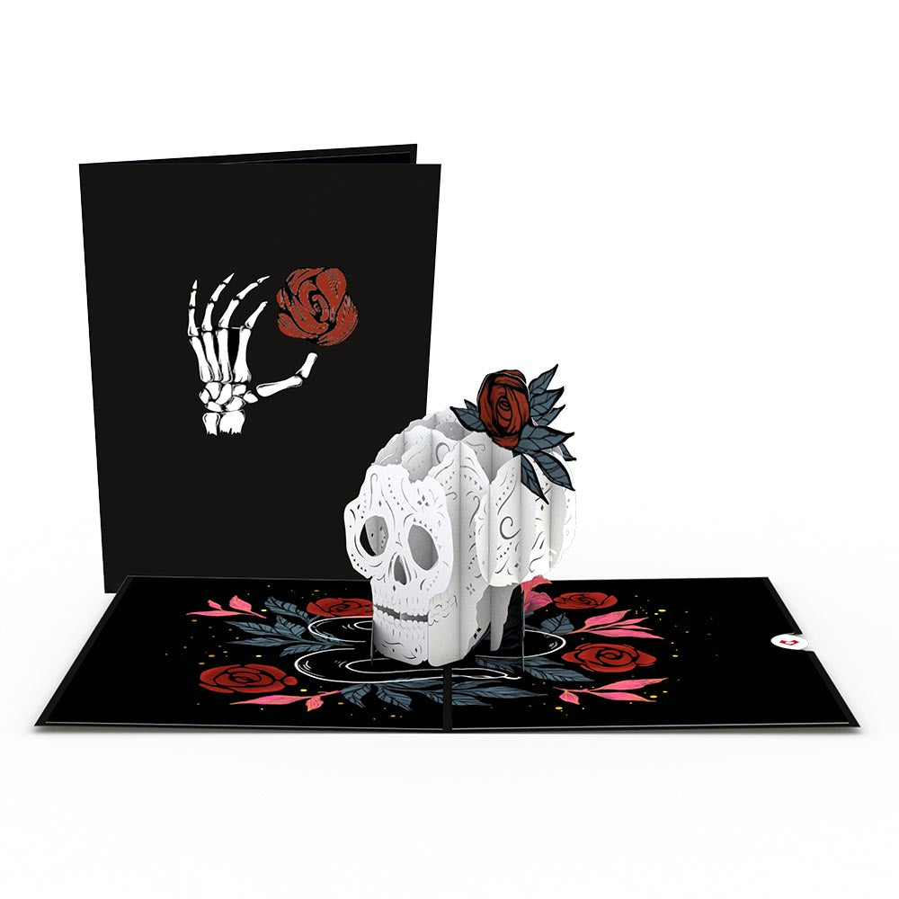 Rose Skull Pop-Up Card