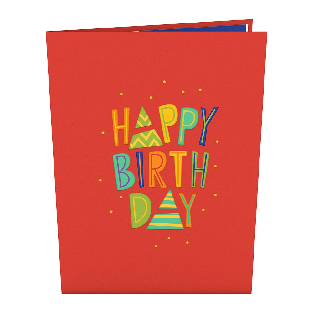 Happy Birthday Balloons pop-up card
