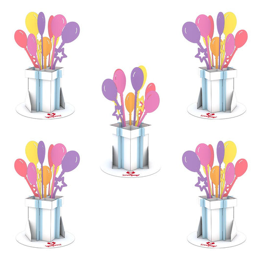 Stickerpop™: Balloon Bunch (5-Pack)