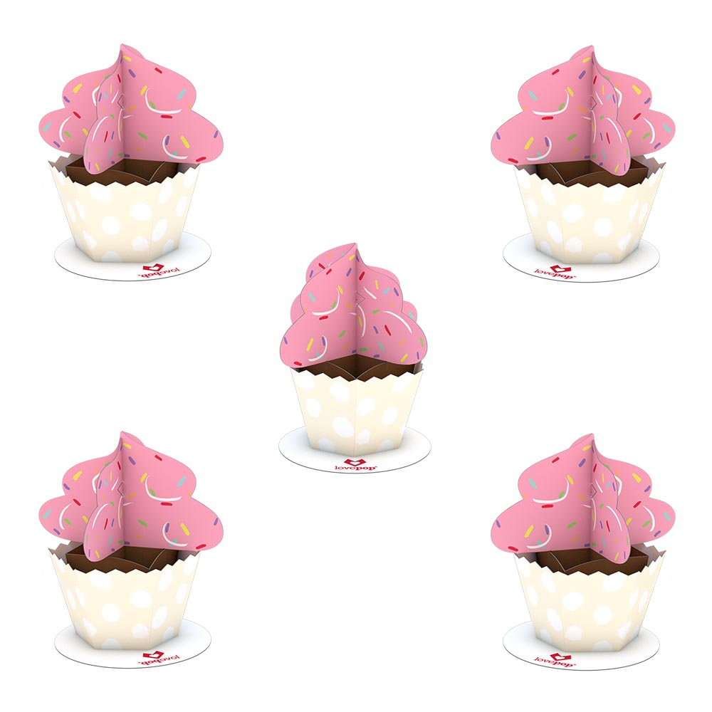 Stickerpop™: Cupcake (5-Pack)
