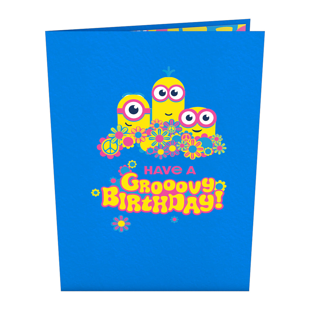 Minions Groovy Birthday Pop-Up Card