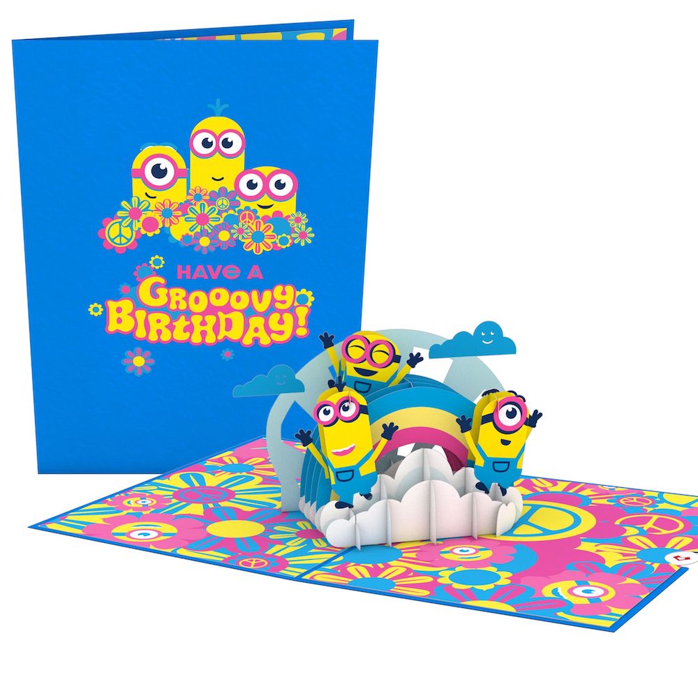 Minions Groovy Birthday Pop-Up Card