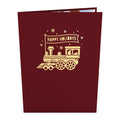 Santa Train Pop-Up Card
