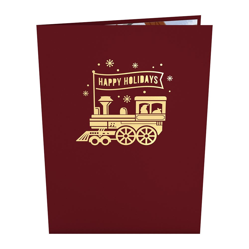 Santa Train Pop-Up Card