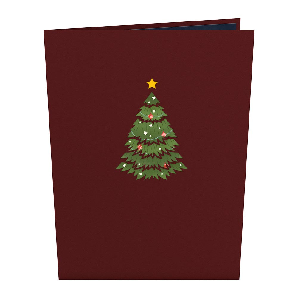 Festive Christmas Tree Pop-Up Card