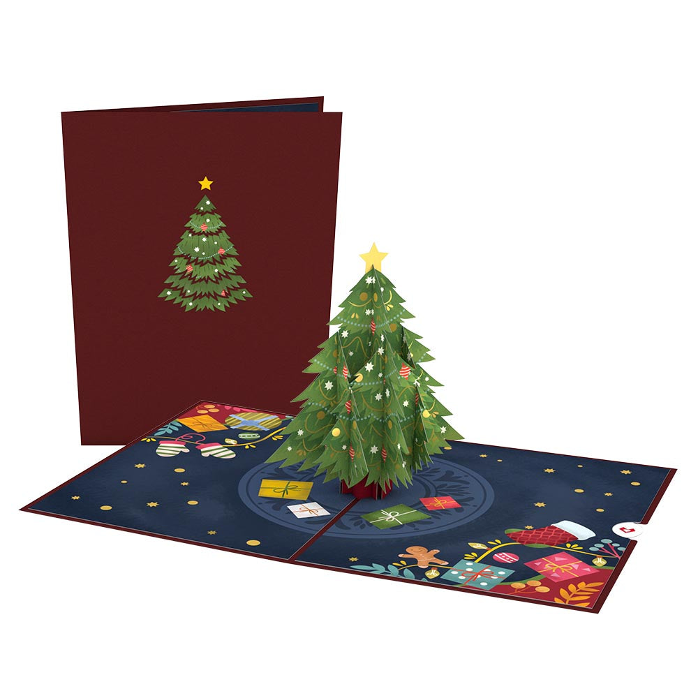 Festive Christmas Tree Pop-Up Card