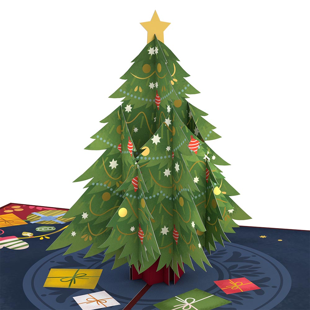 Festive Christmas Tree Pop-Up Card