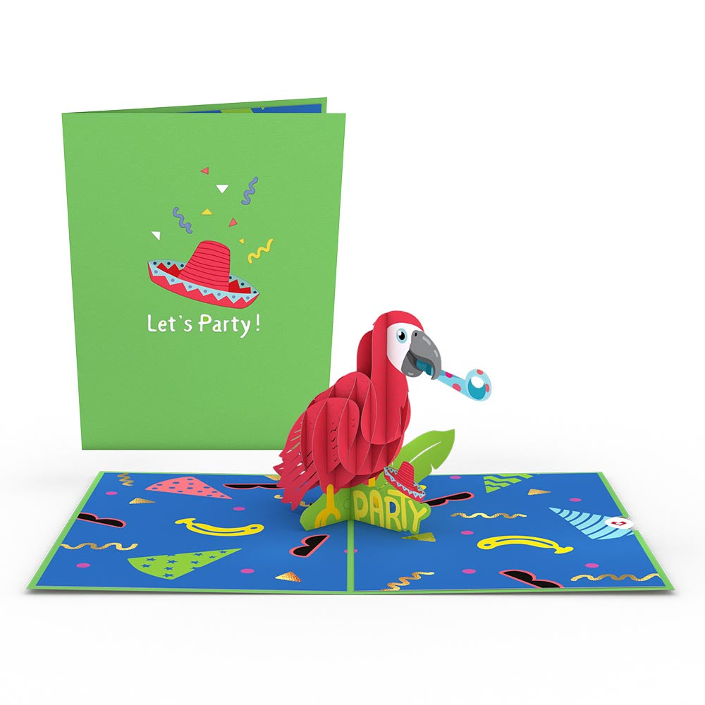 Party Parrot Pop-Up Card