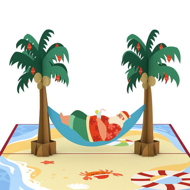 Santa Hammock Pop-Up Card