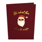 Santa Biker Pop-Up Card