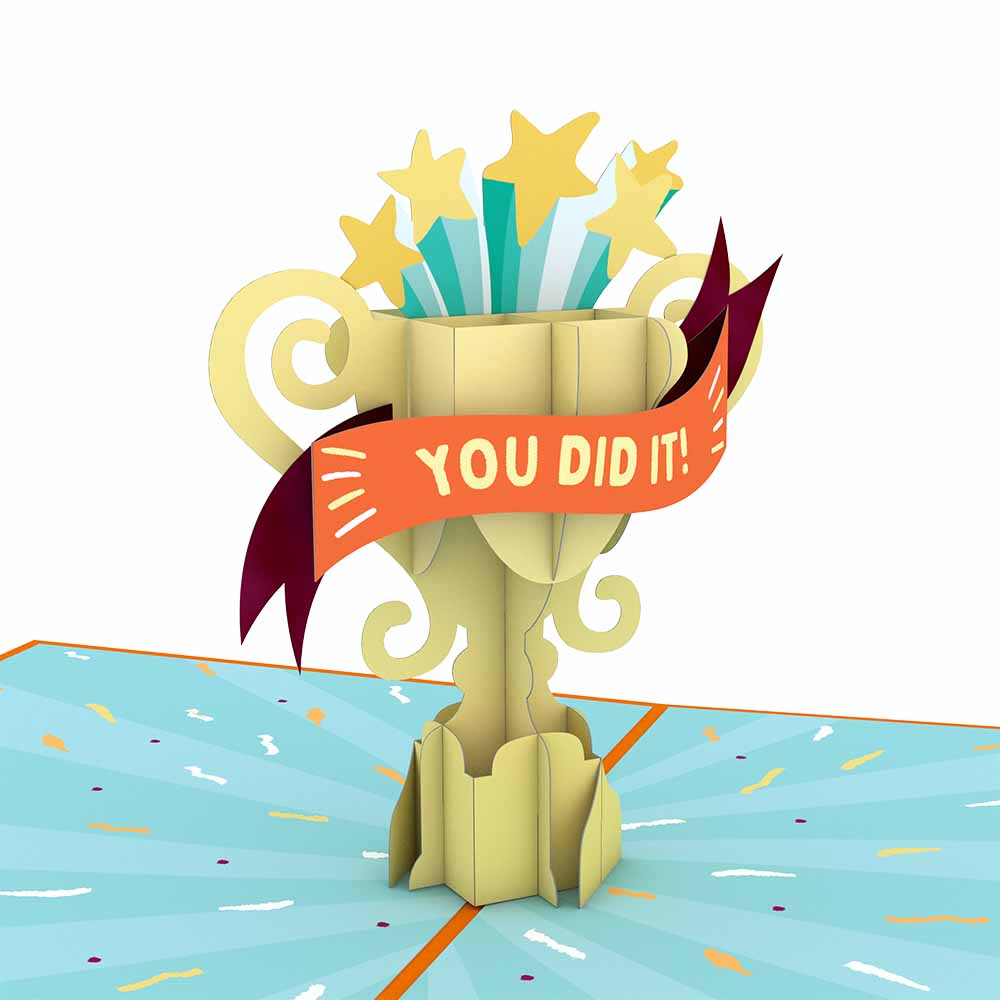 Congrats Trophy Pop-Up Card