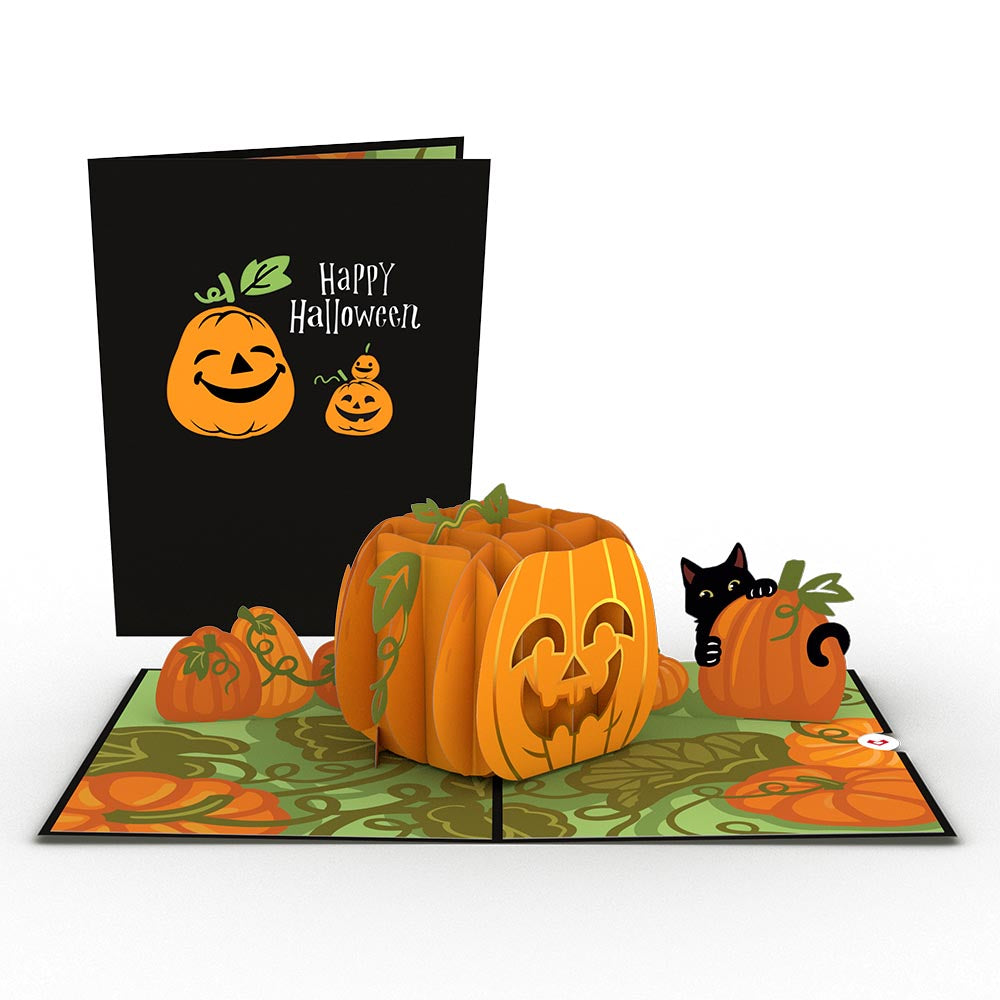 Happy Halloween Pumpkin Pop-Up Card