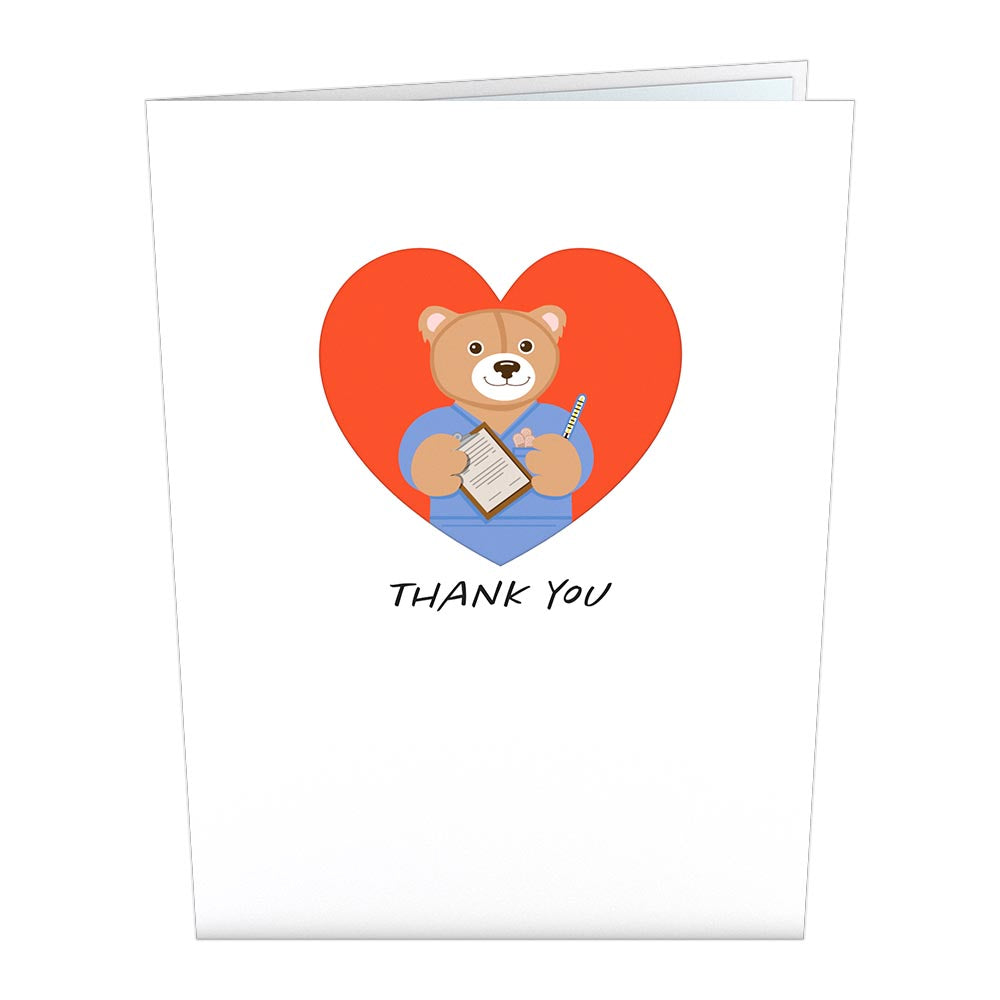 Nurse Bear Pop-Up Card