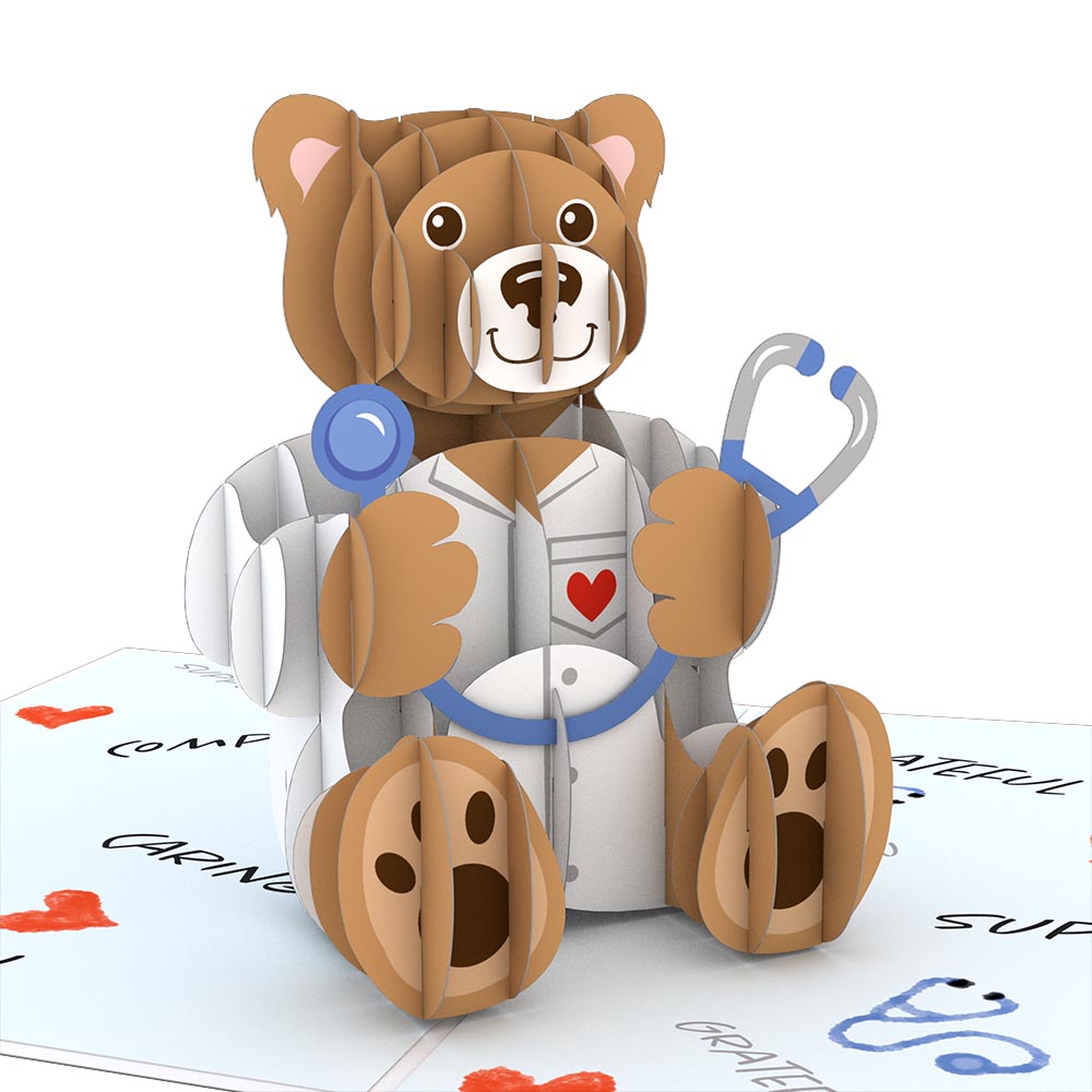 Doctor Bear Pop-Up Card