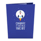 Congrats Rocketship Pop-Up Card