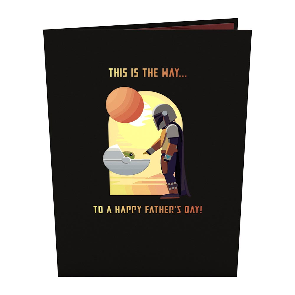 Star Wars™ The Mandalorian™ A Mandalorian Father's Day Pop-Up Card