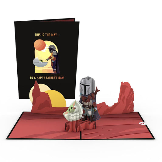 Star Wars™ The Mandalorian™ A Mandalorian Father's Day Pop-Up Card