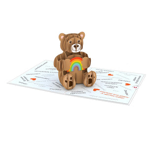 Thank You Bear Pop-Up Card greeting card -  Lovepop