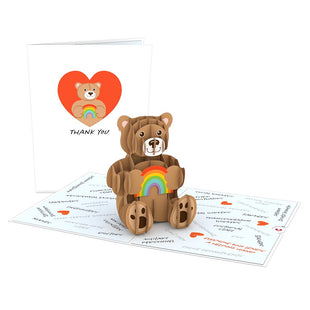 Thank You Bear Pop-Up Card greeting card -  Lovepop