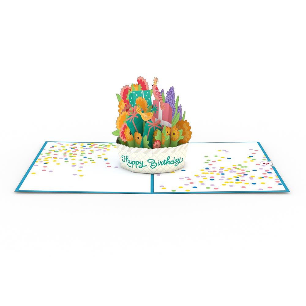 Happy Birthday Basket Pop-Up Card