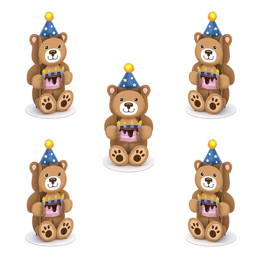 Stickerpop™: Birthday Bear (5-Pack)