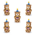 Stickerpop™: Birthday Bear (5-Pack)