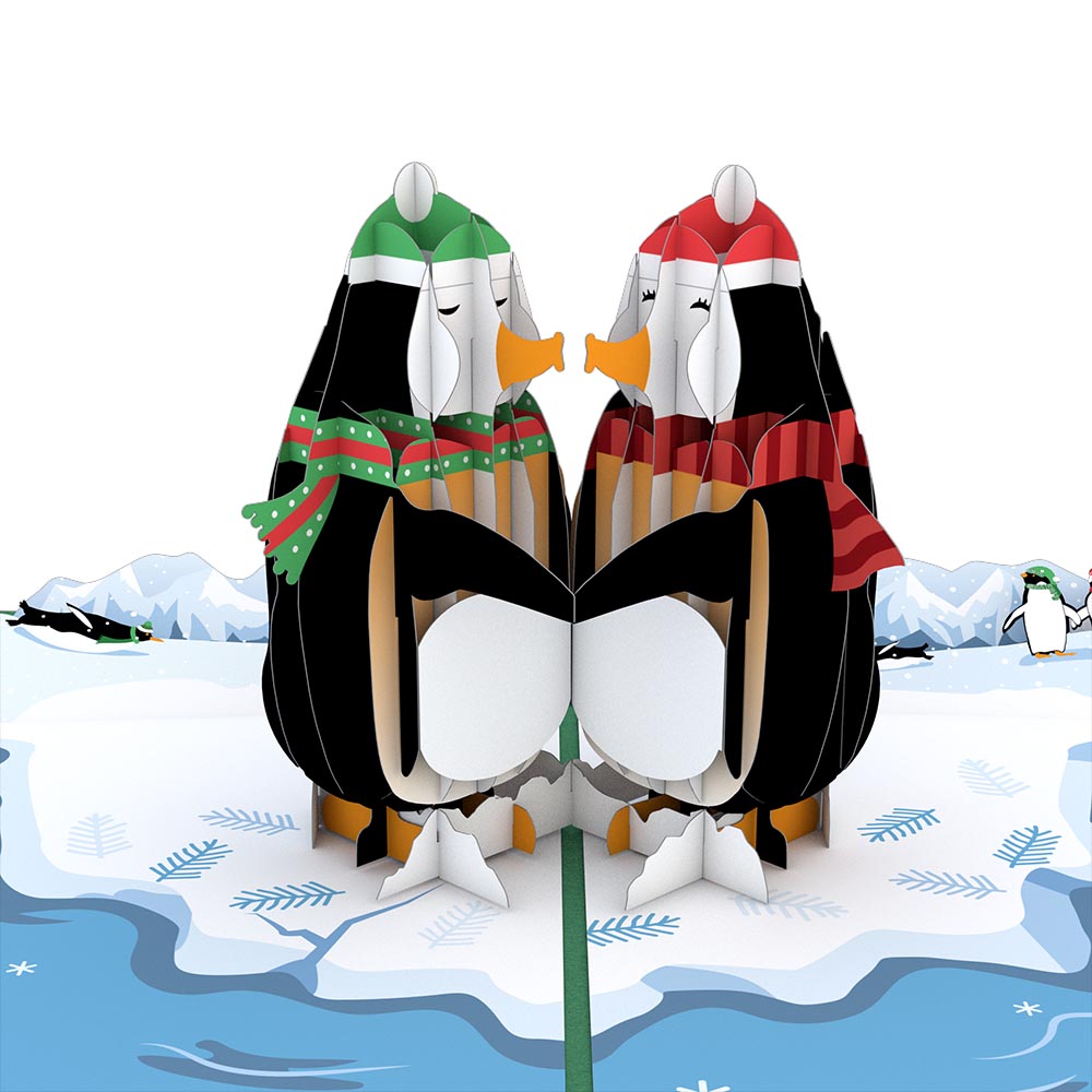 Holiday Penguins Pop-Up Card