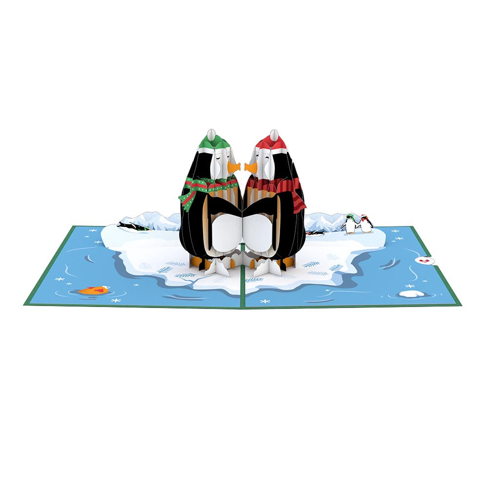 Holiday Penguins Pop-Up Card