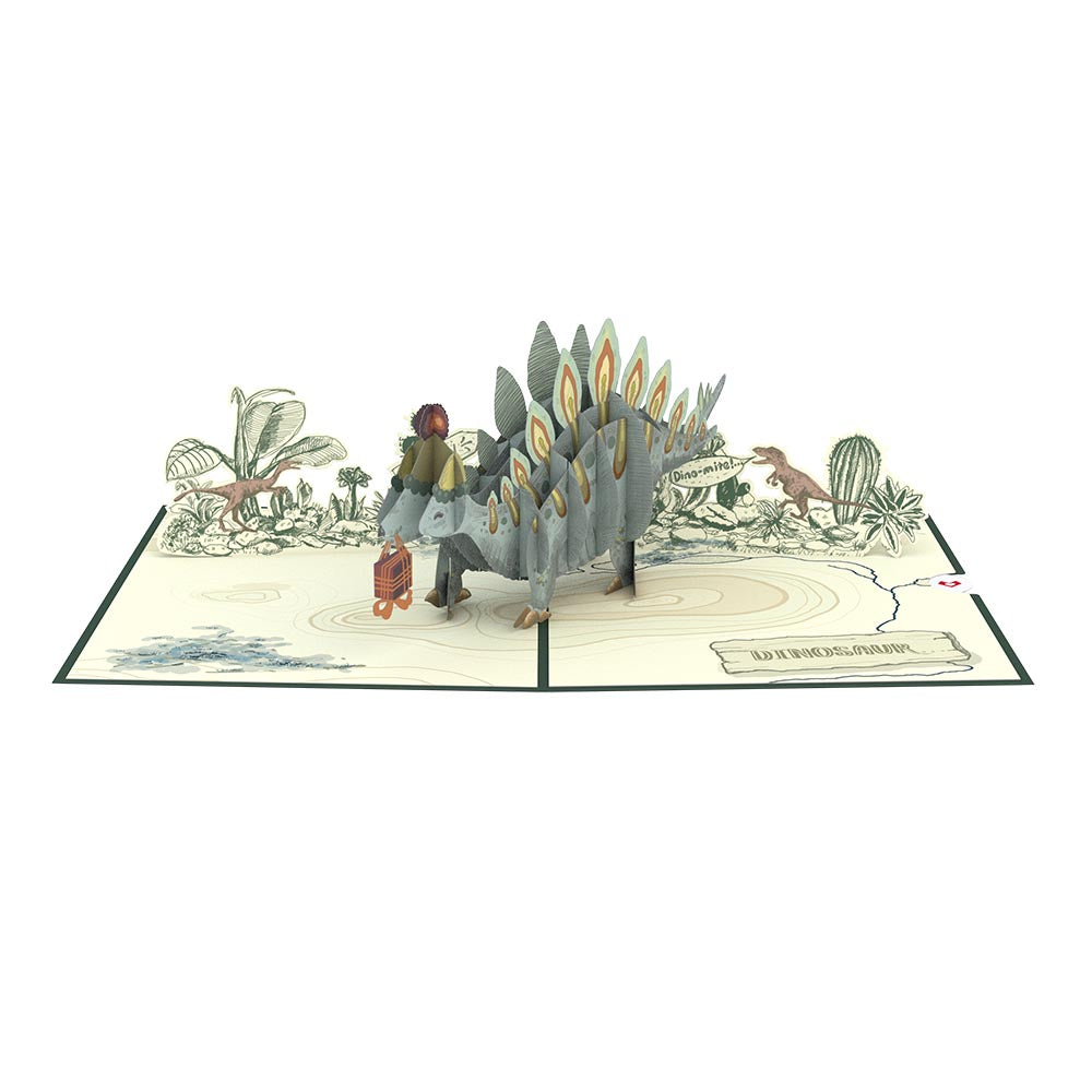 Happy Birthday Stegosaurus Pop-Up Card