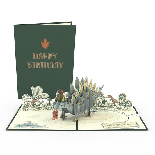 Happy Birthday Stegosaurus Pop-Up Card