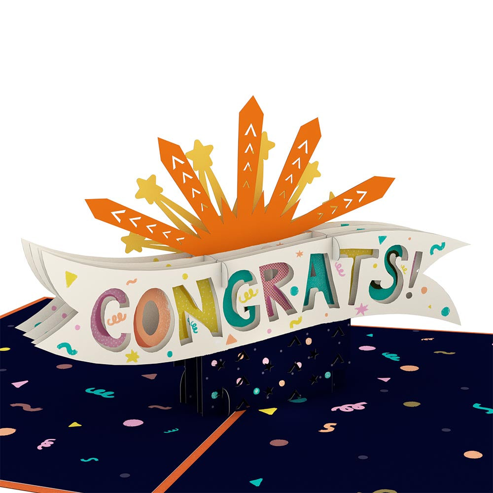 Congrats Explosion Pop-Up Card