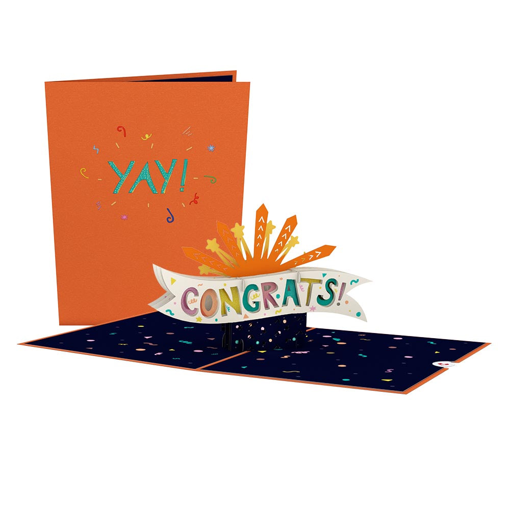 Congrats Explosion Pop-Up Card