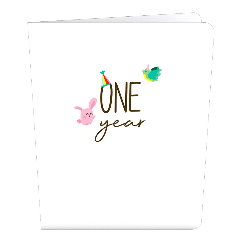 Playpop Card™: 1st Birthday Balloons