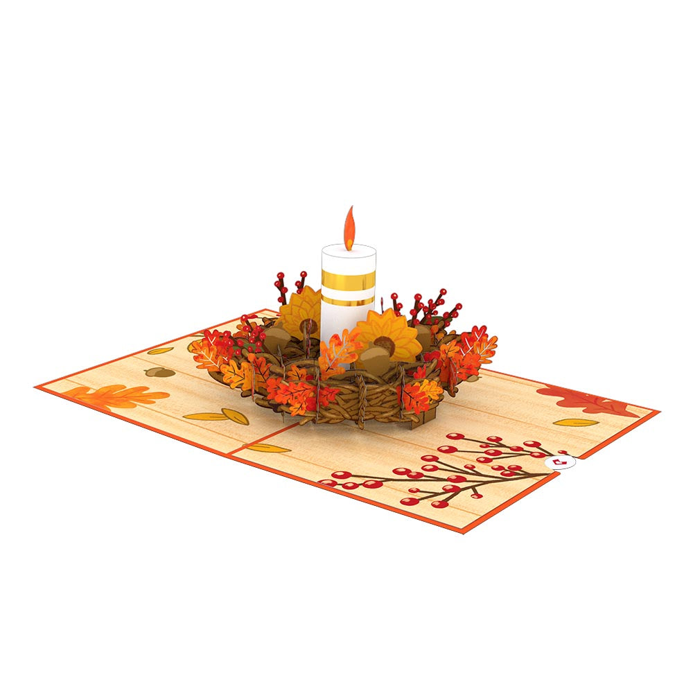 Fall Candle Pop-Up Card