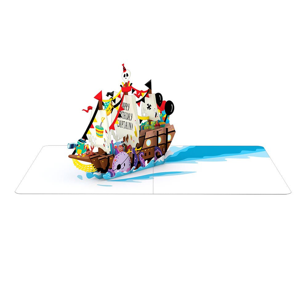 Playpop Card™: Happy Birthday Pirate Ship – Lovepop