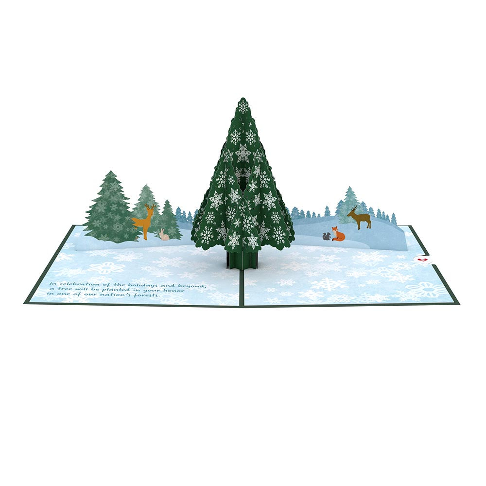 Arbor Day Foundation Holiday Tree Pop-Up Card