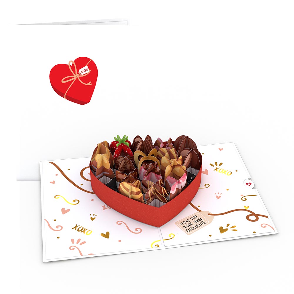 Love You More Than Chocolate Pop-Up Card