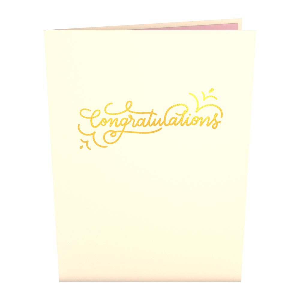 Congratulations Engagement Ring Pop-Up Card