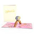 Congratulations Engagement Ring Pop-Up Card